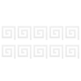 10Pcs 5x5CM DIY Waist Line Mirror Sticker Modern Acrylic Wall Stickers for Living RoomSilver