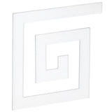 10Pcs 5x5CM DIY Waist Line Mirror Sticker Modern Acrylic Wall Stickers for Living RoomSilver - Low Angle