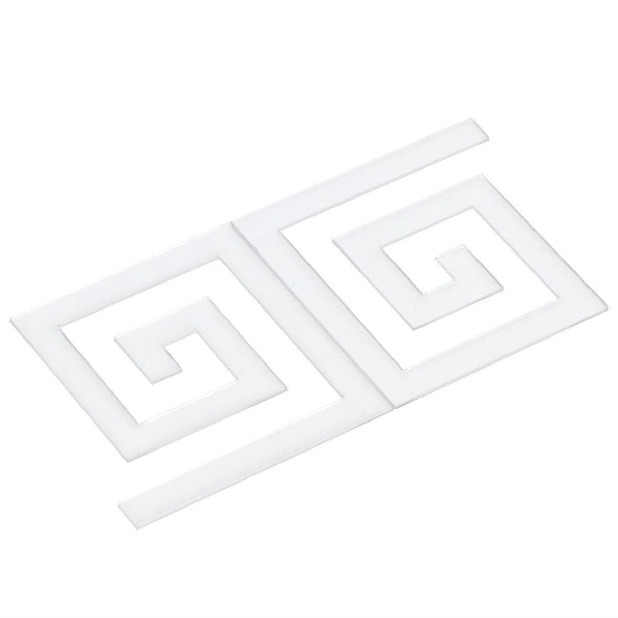 10Pcs 5x5CM DIY Waist Line Mirror Sticker Modern Acrylic Wall Stickers for Living RoomSilver