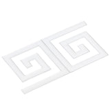 10Pcs 5x5CM DIY Waist Line Mirror Sticker Modern Acrylic Wall Stickers for Living RoomSilver