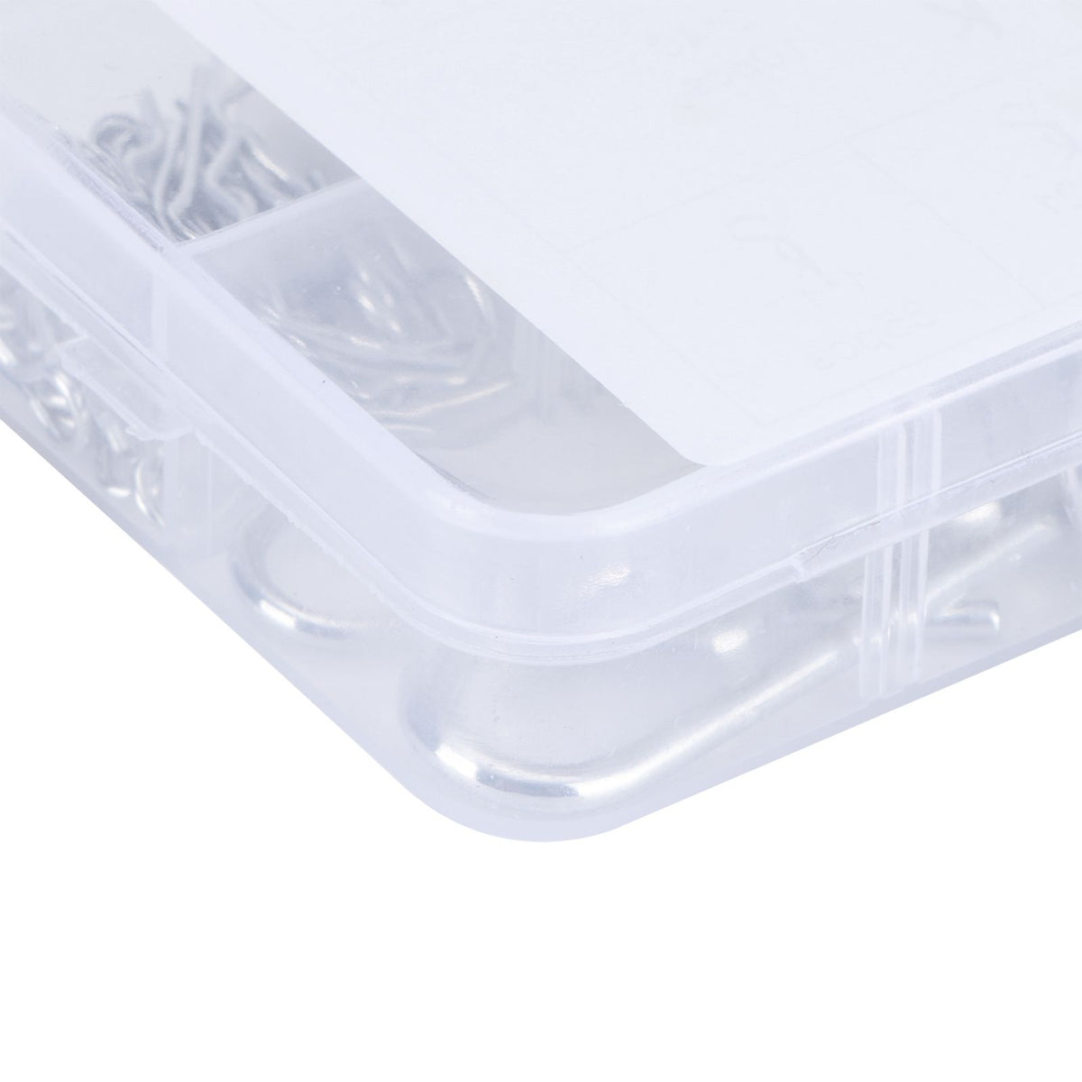 100Pcs R Cotter Pins Tractor Pin Clips with Plastic Box Assortment Kit Fastener Clip Set