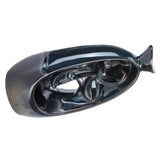 Incense Burner Ceramic Backflow Incense Holder for Teahouse Home Office Decoration - Top-Down View