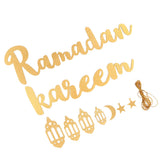 Wooden Hanging Plaque Sign Pendant Ornament Wall DIY Letter Wall Ornaments Home DecorationGold