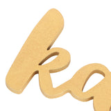 Wooden Hanging Plaque Sign Pendant Ornament Wall DIY Letter Wall Ornaments Home DecorationGold - Extra Image