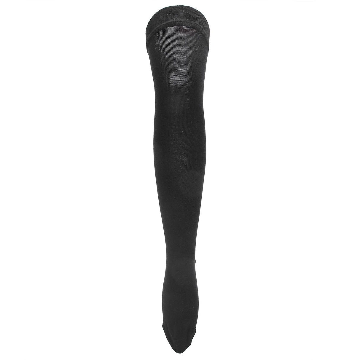 Women Yoga Socks Non Slip Warm Thigh High Stockings for Fitness Latin Dance Sports Black