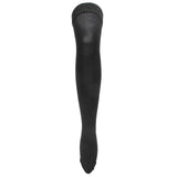 Women Yoga Socks Non Slip Warm Thigh High Stockings for Fitness Latin Dance Sports Black - 45-Degree Angle