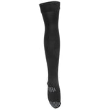 Women Yoga Socks Non Slip Warm Thigh High Stockings for Fitness Latin Dance Sports Black