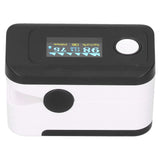 Fingertip Pulse Oximeter LED Screen Blood Oxygen Saturation Monitor with Lanyard Black