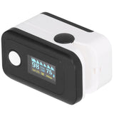 Fingertip Pulse Oximeter LED Screen Blood Oxygen Saturation Monitor with Lanyard Black