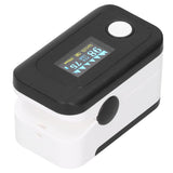 Fingertip Pulse Oximeter LED Screen Blood Oxygen Saturation Monitor with Lanyard Black - Low Angle