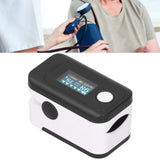 Fingertip Pulse Oximeter LED Screen Blood Oxygen Saturation Monitor with Lanyard Black
