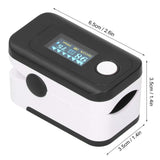 Fingertip Pulse Oximeter LED Screen Blood Oxygen Saturation Monitor with Lanyard Black - Extra Image
