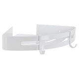 White Toilet Triangular Basket Hotel Bathroom Single Layer Aluminum Shelf for Bathroom