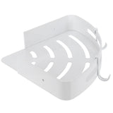 White Toilet Triangular Basket Hotel Bathroom Single Layer Aluminum Shelf for Bathroom