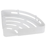 White Toilet Triangular Basket Hotel Bathroom Single Layer Aluminum Shelf for Bathroom - Close-Up Angle