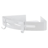White Toilet Triangular Basket Hotel Bathroom Single Layer Aluminum Shelf for Bathroom