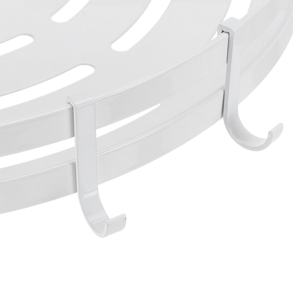 White Toilet Triangular Basket Hotel Bathroom Single Layer Aluminum Shelf for Bathroom