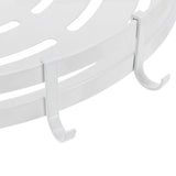 White Toilet Triangular Basket Hotel Bathroom Single Layer Aluminum Shelf for Bathroom
