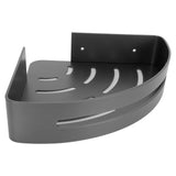 Gray Corner Shelf Space Aluminum Triangular Storage Rack Organizer Bathroom Accessory - Extra Image