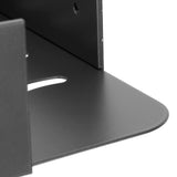 Gray Corner Shelf Space Aluminum Triangular Storage Rack Organizer Bathroom Accessory