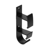 Black Washstand Wall Mounted Washbasin Rack Hook Holder Bathroom Toilet Accessory - Top-Down View
