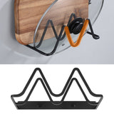 Space Aluminum Cutting Board Storage Rack Holder Pan Pot Lid Organizer for Home Use - Extra Image