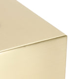 Tissue Box Innovative Rectangular 304 Stainless Steel Napkin Paper Holder Container Gold - Extra Image