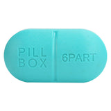 6 Grid Mini Pills Case Portable Medicine Box Travel Tablet Container Holder Organizer6 Grid Blue