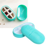 6 Grid Mini Pills Case Portable Medicine Box Travel Tablet Container Holder Organizer6 Grid Blue