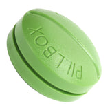 4 Grid Pills Case Round Portable Medicine Box Holder Organizer for Home Travel SuppliesGreen