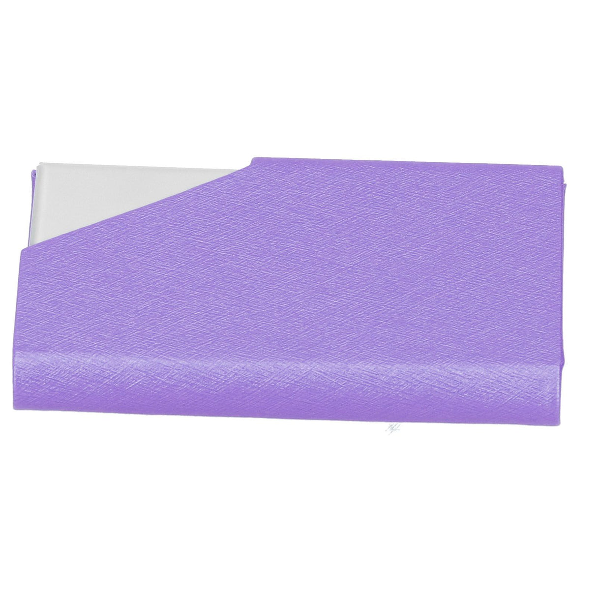 Business Card Holder Stainless Steel Innovative Name Card Case Organizer for Commercial UsePurple 007#