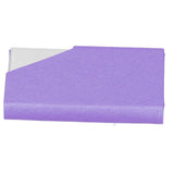 Business Card Holder Stainless Steel Innovative Name Card Case Organizer for Commercial UsePurple 007#