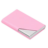 Business Card Holder Stainless Steel Innovative Name Card Case Organizer for Commercial UsePink 007# - Extra Image