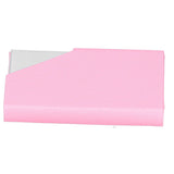 Business Card Holder Stainless Steel Innovative Name Card Case Organizer for Commercial UsePink 007# - Extra Image
