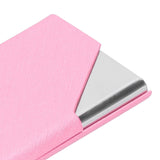 Business Card Holder Stainless Steel Innovative Name Card Case Organizer for Commercial UsePink 007# - Extra Image