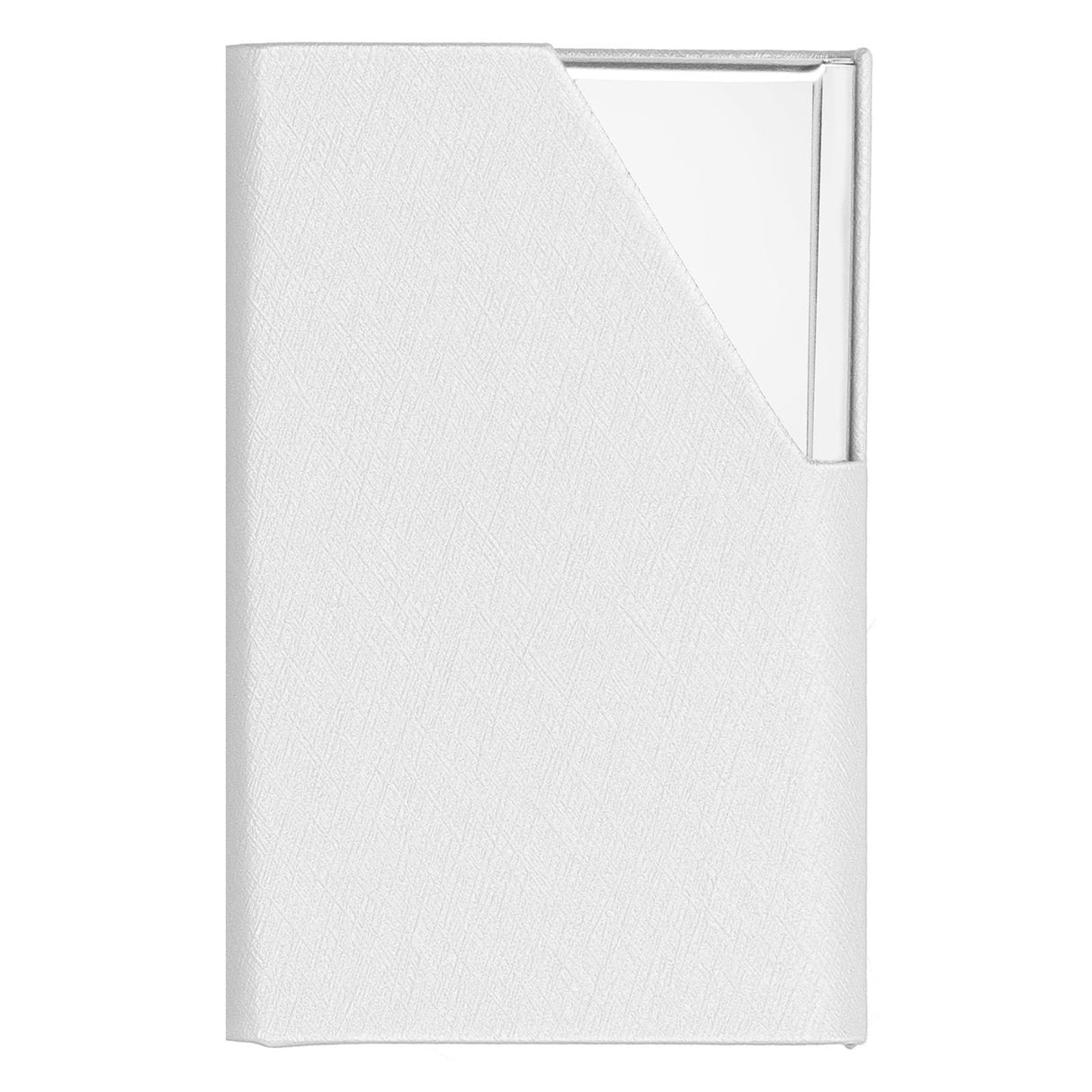 Business Card Holder Stainless Steel Innovative Name Card Case Organizer for Commercial UseWhite 007#