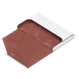 Business Card Holder Stainless Steel Innovative Name Card Case Organizer for Commercial UseWhite 007# - Close-Up Angle