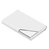 Business Card Holder Stainless Steel Innovative Name Card Case Organizer for Commercial UseWhite 007# - Extra Image