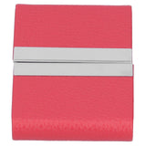 Large Capacity Business Card Holder Pocket Name Card Box Case for Men Double OpenRed 400# - Top-Down View
