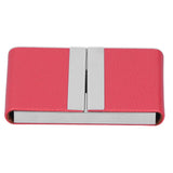 Large Capacity Business Card Holder Pocket Name Card Box Case for Men Double OpenRed 400#