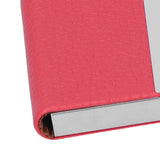 Large Capacity Business Card Holder Pocket Name Card Box Case for Men Double OpenRed 400# - Extra Image