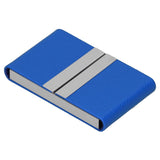 Large Capacity Business Card Holder Pocket Name Card Box Case for Men Double OpenBlue 400#