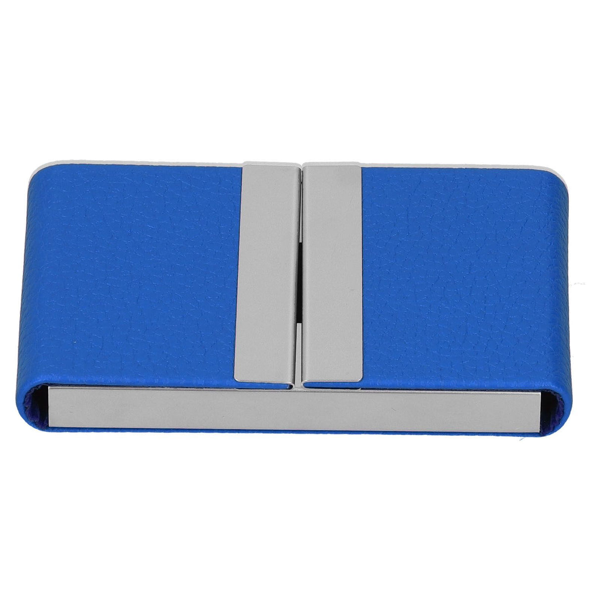 Large Capacity Business Card Holder Pocket Name Card Box Case for Men Double OpenBlue 400#