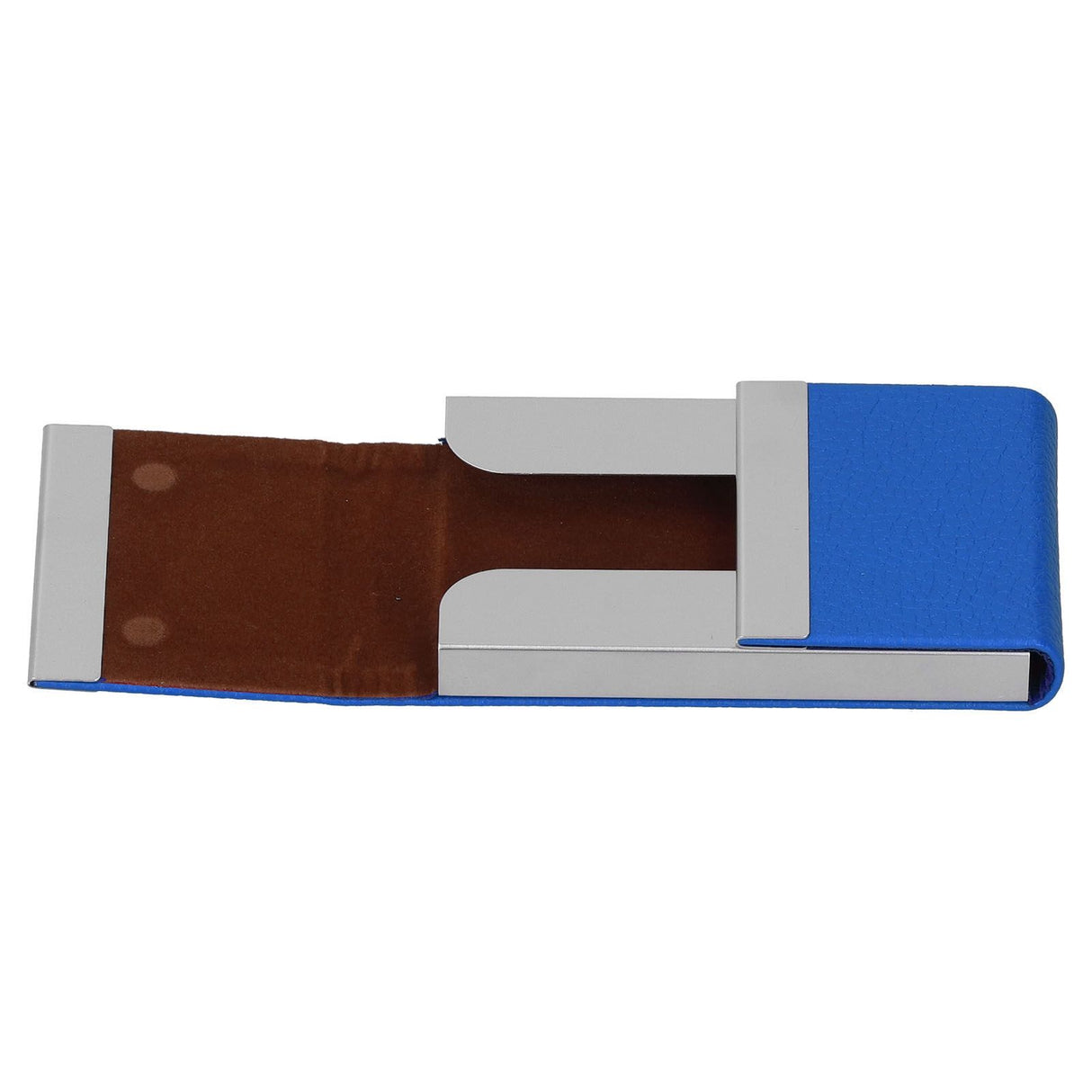 Large Capacity Business Card Holder Pocket Name Card Box Case for Men Double OpenBlue 400#
