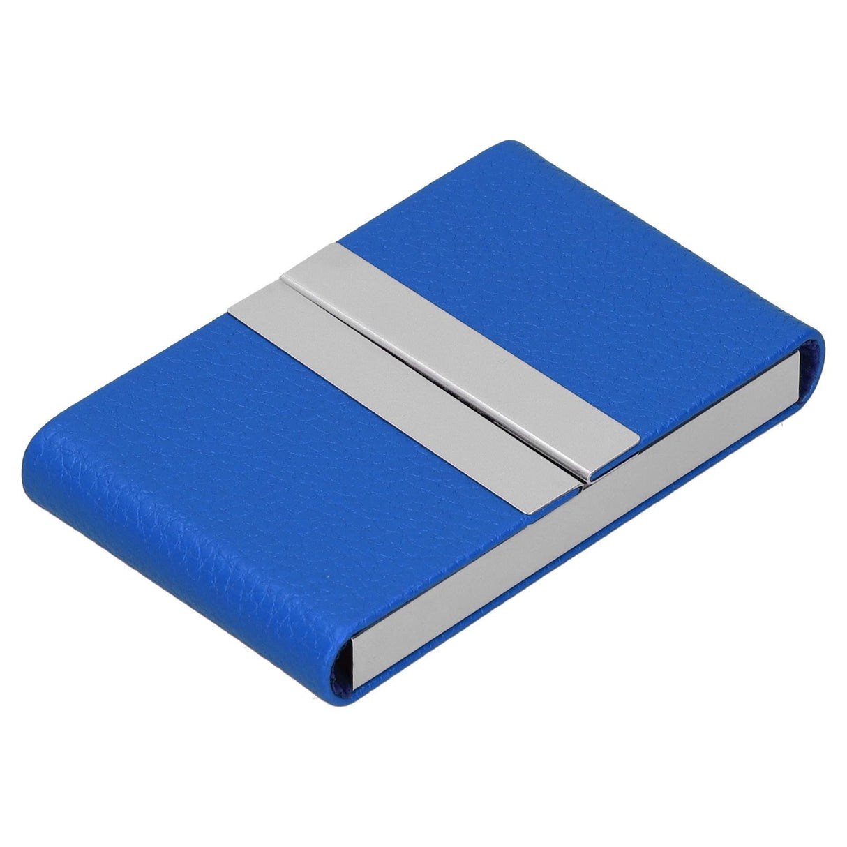 Large Capacity Business Card Holder Pocket Name Card Box Case for Men Double OpenBlue 400#