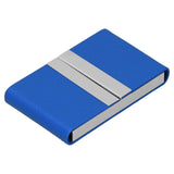 Large Capacity Business Card Holder Pocket Name Card Box Case for Men Double OpenBlue 400#