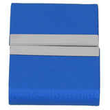 Large Capacity Business Card Holder Pocket Name Card Box Case for Men Double OpenBlue 400# - Low Angle