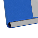 Large Capacity Business Card Holder Pocket Name Card Box Case for Men Double OpenBlue 400# - Extra Image