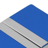 Large Capacity Business Card Holder Pocket Name Card Box Case for Men Double OpenBlue 400#