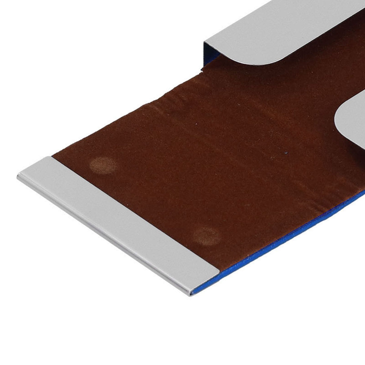 Large Capacity Business Card Holder Pocket Name Card Box Case for Men Double OpenBlue 400#